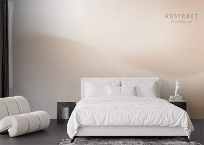 Abstract background with light beige gradients. Minimalistic subtle wavy texture. Wall mural