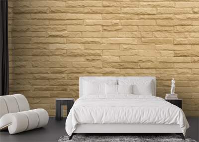 Brown bricks wall for abstract brick background and bricks texture. Wall mural