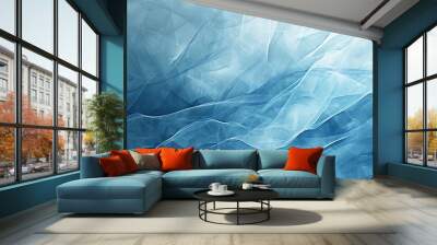 blue frosted wallpaper in Wall mural