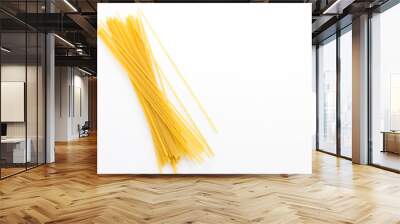 dry pasta isolated on a white Wall mural