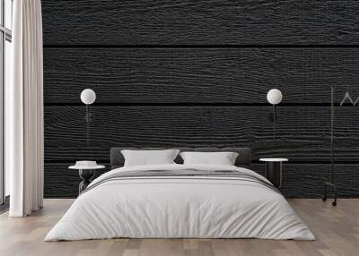 Black wood wall pattern and seamless background Wall mural