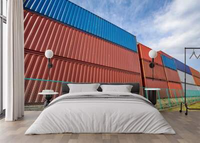 Containers shipping Wall mural