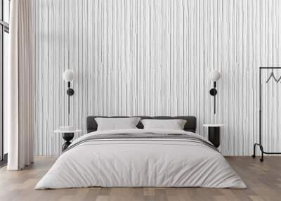 Modern white stone wall with stripes texture and seamless background Wall mural