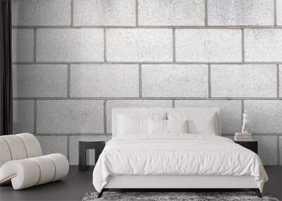 Panorama of Cement block wall texture and seamless background Wall mural