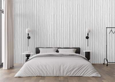 Panorama of Modern white stone wall with stripes texture and seamless background Wall mural