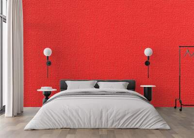 Vintage red cloth texture and seamless background Wall mural