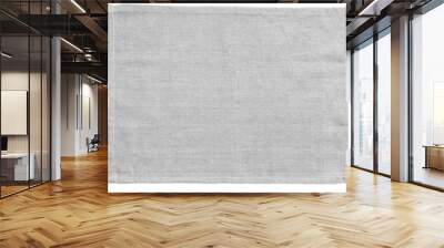 White canvas tablecloth isolated on white background.. Wall mural