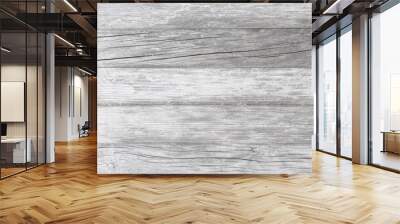 White vintage wood texture and background Wall mural