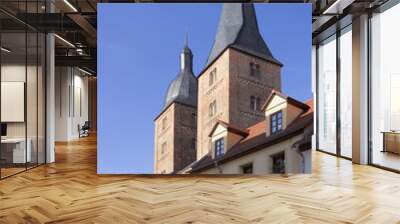 Altenburg / Germany: The so called Red Spires of the former collegiate church of the Virgin Mary Wall mural