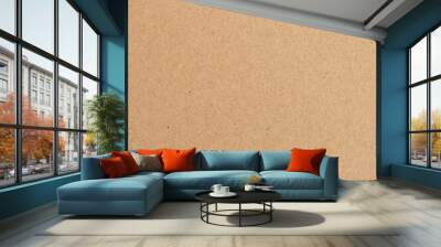 brown paper background and texture with copy space Wall mural