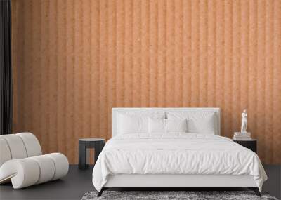 brown paper cardboard background and texture close up Wall mural