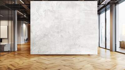 dirty white cement wall background and texture with space Wall mural