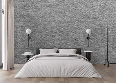 Panorama gray fabric texture and background with copy space. Wall mural