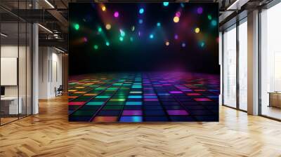 The dark floor of the disco Wall mural