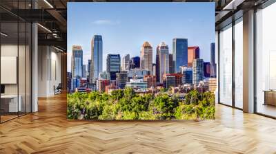 Calgary Alberta Panoramic Skyline Summer 2019 Wall mural