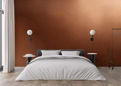 A shiny metallic bronze leather texture with a smooth surface and subtle grain, AI Generated Wall mural