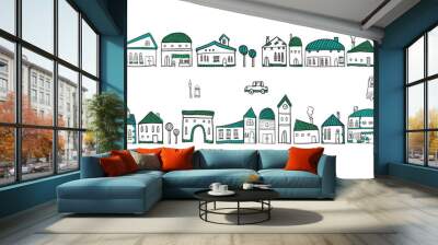 cityscape. Wall mural