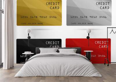 modern credit card, business VIP card, design for privilege member, member card Wall mural