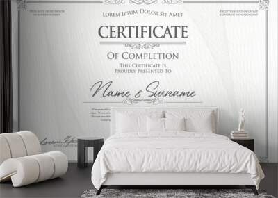 certificate or diploma modern design template Wall mural