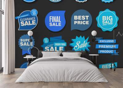 modern sale stickers Wall mural