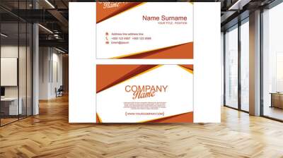 Modern simple business card template Wall mural