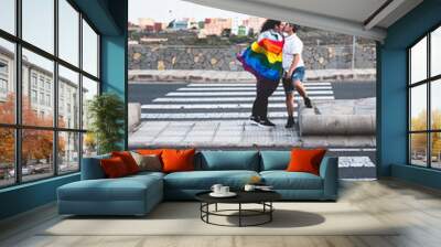 pareja chichas lgtbi orgullo gay Wall mural