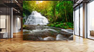 Beauty in nature, Mun Dang Waterfall at Phu Hin Rong Kla National Park, Thailand Wall mural