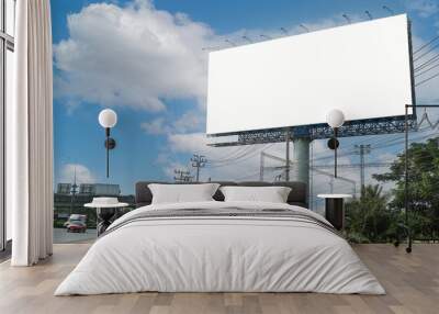 billboard blank for outdoor advertising poster or blank billboard for advertisement.	
 Wall mural