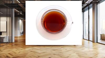 Black tea cup cutout, Png file. Wall mural