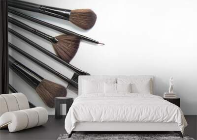 Makeup brush isolated on white background. Wall mural