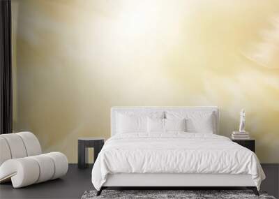 Translucent serenity golden gradient glass effect background. Generative Ai. Wall mural