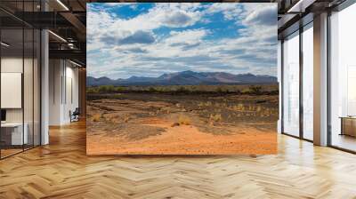 Chyulu hills range in Tsavo West National Park in Kenya. Wall mural