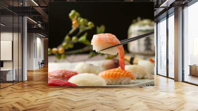 shrimp sushi 새우초밥 Wall mural