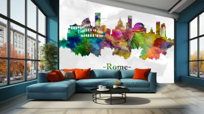 Rome Italy skyline Wall mural