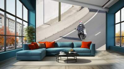 The worldwide popularity of scooters dates back to the introduction of the Vespa and Lambretta models 2 Wall mural