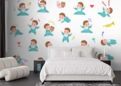 flat type baby_Emotion Wall mural