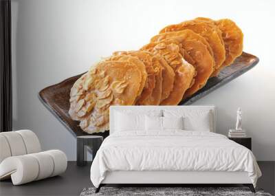 Food portrait of Almond Tuiles Wall mural