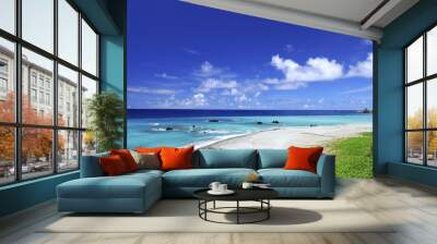 Scenic shot of Badai Bay Beach Lanyu island Wall mural