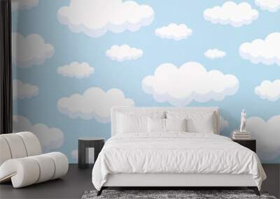 Clouds Background Wall mural