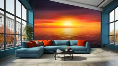 beautiful summer sunset Wall mural