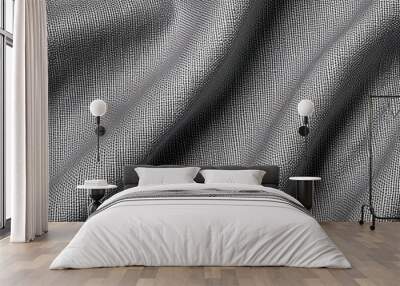 Grey and white fabric texture background Wall mural