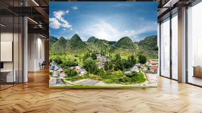 360 photo , Mansion of Vuong Family in Ha Giang province, Viet Nam  Wall mural