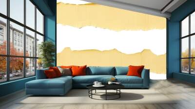 Torn paper isolated on transparent background. PNG Wall mural