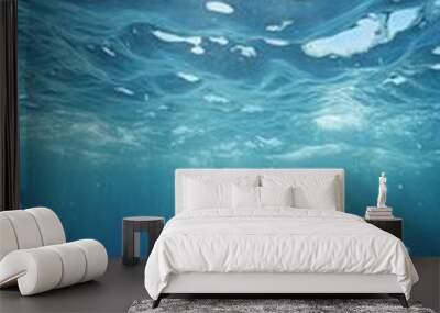 Underwater Ocean, Water under the sun, body of water, texture, blue, atmosphere png Wall mural