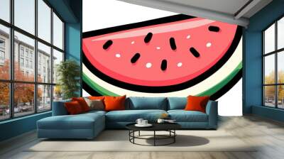 Watermelon slice Wall mural