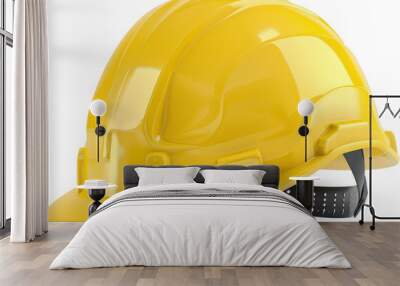 Yellow construction helmet Wall mural