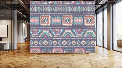 Tribal Aztec vintage seamless pattern Wall mural