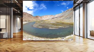 Beautiful remote Tajik National Park, Bartang Valley, Pamir Mountain Range, Tajikistan Wall mural