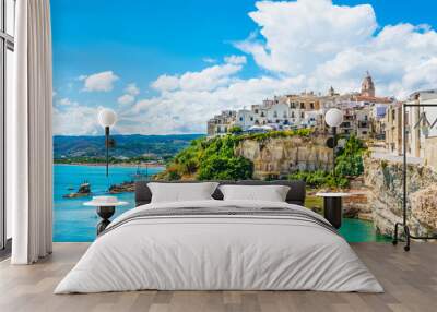 Vieste panoramic view, Apulia,south Italy Wall mural