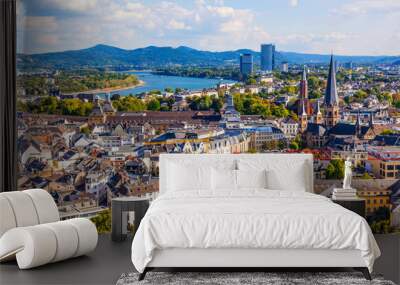 aerial of Bonn, the former capital of Germany Wall mural